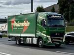 Ein Volvo FH mit Pritsche von Holenstein am 12.9.25 beim Grauholz.
