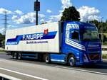 Ein Volvo FH Aero Sattelzug von Murpf am 5.9.25 beim Grauholz.