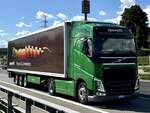 Ein Volvo FH Sattelzug von Spavetti am 5.9.25 beim Grauholz.
