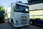 Eine Volvo Zugmaschine von Fiege am 9.5.26 beim Cholehof Truck Treffen in Brugg.