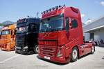 Eine Volvo Zugmaschine von Lepuschitz am 20.6.26 bei der L�ndle Truckshow.