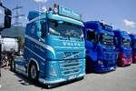 Eine Volvo Zugmaschine von Rudolf Pehemer am 20.6.26 bei der L�ndle Truckshow.