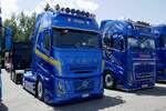 Eine Volvo Aero Zugmaschine von Huber am 20.6.26 bei der L�ndle Truckshow.
