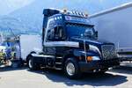 Eine Vovlo NH Zugmaschine am 27.6.26 beim Trucker Festival Interlaken.