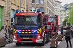 Volvo FMX Schwerlastsattelzug des CGDIS, gesehen bei der Militärparade in der Stadt Luxemburg. 23.06.2025