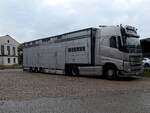 VOLVO FH 500, mit Sattelauflieger zum Transport von Gro�vieh;  260917