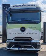 =MB e Actros 600 des Nutzfahrzeugehändlers KUNZMANN aus Fulda, 07-2025