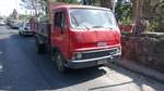 Fiat 40NC. Entwickelt wurde dieses Lastwagenmodell in den 1960er Jahren von der Firma OM. Anschließend wurde der kleine LKW unter anderen Markennamen wie Fiat (siehe Bild)und Magirus-Deutz verkauft. Insel Ischia/Kampanien am 17.08.2017.