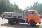  W50 L mit 8 Absetzcontainern und Lade Arm wurden meistens bei der Abfallwirtschaft eingesetzt Rostock am 05.07.2008