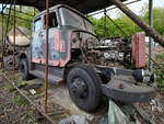 Diese restaurierungsbed�rftige Kaelble-Zugmaschine KV 632 ZB/13 von 1969 befindet sich im Eisenbahnmuseum Bochum.