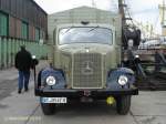 Mercedes-Benz L 5000 am 19.9.2010, Hafentreffen 2010 in Hamburg im Hafenmuseum Schuppen 50  Baujahre 1949 – Mitte 1952 / 112 PS, 120 PS ab 1950