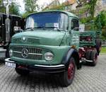 =MB 911 als Holztransporter, gesehen im Mai 2017 in der Burgenstadt Schlitz