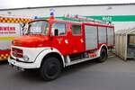 Feuerwehr Rüdesheim am Rhein Kernstadt Mercedes Benz Hauber Schlauchwagen (Florian Rüdesheim 5/62) am 04.05.25 beim Tag der offenen Tür