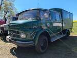 =MB 710 Doppelkabiner mit Sonderaufbau, ausgestellt bei der Oldtimerschau in Wasenberg, 05-2025