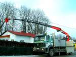 Mercedes-2638 mit Kranaufbau,  bis zu 23Meter Arbeitswirkungskreis sind mglich;080104