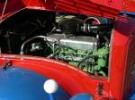 Motor des Mercedes der Spedition  Franz Poller  aus dem Vogtland zu Gast beim 1. Oldtimerpfingsttreffen in Ptnitz 2008