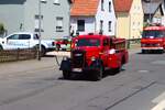 Opel Blitz Feuerwehr Oldtimer bei einer Ausfahrt am 28.06.26 im Landkreis Gie�en 
