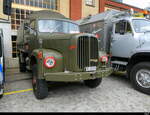 ex Schweizer Armee - Saurer 2DM im Areal der Feldschlösschen Brauerei ausgestellt und Zugänglich für alle am Oldtimertreffen in Rheinfelden am 27.09.2025
