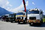 Ein Saurer der Autohilfe Glarus und ein weiterer Saurer am 27.6.26 beim Trucker Festival Interlaken.