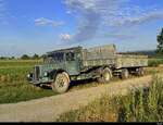 Ein Saurer mit Anh�nger abgestellt in Werdthof am 18.07.2026