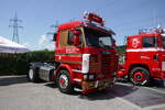Eine Scania Zugmaschine von Arcese am 20.6.26 bei der L�ndle Truckshow.