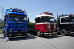 Scania Zugmaschinen von Jan Meijdert und Haaijer am 20.6.26 bei der L�ndle Truckshow.