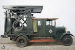 Dieser Hansa Lloyd wurde 1929 von der Straßenbahngesellschaft in Porto für Instandsetzungsarbeiten an den Oberleitungen angeschafft und ist nun eines der Exponate im Straßenbahnmuseum