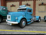 Volvo Titan Sattelzugmaschnine AG 7031 im Areal der Feldschlösschen Brauerei ausgestellt und Zugänglich für alle am Oldtimertreffen in Rheinfelden am 27.09.2025