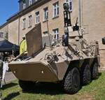 Pandur Radpanzer, der belgischen Armee, war auch am Tag der offenen Tr der luxemburgischen Armee zu sehen.