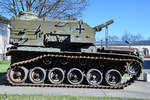 Die leichte Panzerhaubitze M52 im Militärhistorischen Museum der Bundeswehr.