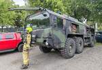 =Feuerl�schfahrzeug der Bundeswehr, ausgestellt beim Hessentag in Fulda, 06-2026