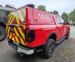 =Ford Ranger einer Feuerwehreinheit der Bundeswehr, ausgestellt beim Hessentag in Fulda, 06-2026