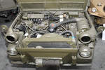 Blick in den Motorraum des  Europa-Jeeps , ein Prototyp der Firmen Hotchkiss, Büssing, Lancia (HBL) LKW 0,5t gls (4×4).