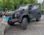 =MB G-Klasse als Einsatzfahrzeug der Bundeswehr, ausgestellt beim Hessentag in Fulda, 06-2026