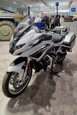 Im Bild ein BMW R 1250 RT Motorrad der Feldj�ger, so gesehen im April 2026 auf der Messe Hannover.