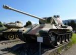 Panzer V/A  Panther , von dem deutschen Kampfpanzer wurden von 1942-45 über 7000 Stück gebaut, 7,5cm Kanone, 700PS, Vmax.46Km/h, Panzermuseum Thun, Mai 2015