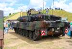 Krauss Maffei Wegmann Bundeswehr Kampfpanzer Leopard 2A7 am 06.06.26 beim Tag der Bundeswehr in Kastellaun 