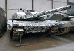 Leopard, deutscher Panzer in auff�lliger Tarnbemalung, Milit�rmuseum Full/Schweiz, Sept.2026