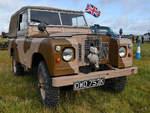 Ein Land Rover Series der Britischen Armee Anfang Juli 2019 in Fairford.