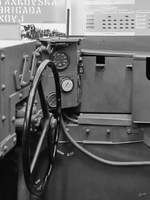 Führerstand des Carden-Loyd Universal Carriers, so gesehen Ende August 2019 im Park der Militärgeschichte in Pivka.