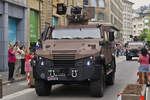 Die neuen Militärfahrzeuge, Eagle V 4x4, von GDELS, wurden dem Publikum, bei der Militärparade  zum National Feiertag in Luxemburg, vorgestellt. 23.06.2025