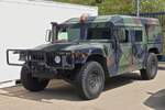 Hummer, steht etwas abseits auf dem Armee Gelnde, beim Tag der offenen Tr der luxemburgischen Armee.