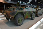 Im Nationalen Militärmuseum Soesterberg stand Ende Dezember 2016 ein leichter und gepanzerter Spähwagen Fennek.