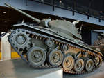 Ein leichter Kampfpanzer M24 Caffee ist Teil der Ausstellung im Nationalen Militärmuseum Soesterberg. (Dezember 2016)