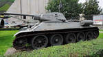 Ein mittlerer Kampfpanzer T-34 im Museum der polnischen Armee.