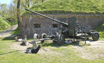 Fliegerabwehrkanone im Fort Gerharda in Świnoujście (Swinemünde).