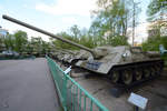 Der Jagdpanzer SU-100 im Zentralmuseum der russischen Streitkräfte (Moskau, Mai 2016)