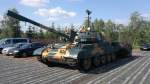Der T-55AM2 war der mittlere Panzer der Sowjetarmee auf dem Parkplatz am 7.7.2013.