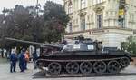 T-54 Panzer als temporäres Denkmal zur Revolution '56. AUfnahmedatum: 24.10.2016