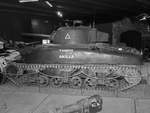 Ein mittlerer Kampfpanzer M4A1 Sherman im Imperial War Museum von Duxford. (September 2013)